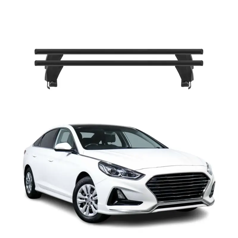 Menabo Dachträger Grundtäger für Hyundai Sonata mk7 2014-2019 50kg Alu Schwarz Rabatt