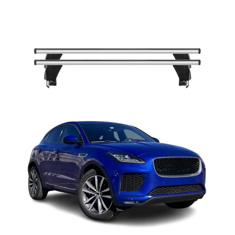 Direktkauf Menabo Dachträger Grundtäger für Jaguar E-Pace 2018-2024 50kg Alu Silber 2 tlg