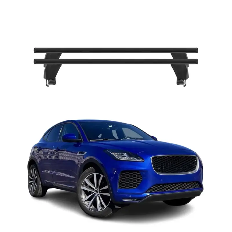 Menabo Dachträger Grundtäger für Jaguar E-Pace 2017-2020 50kg Alu Schwarz 2 tlg Abverkauf