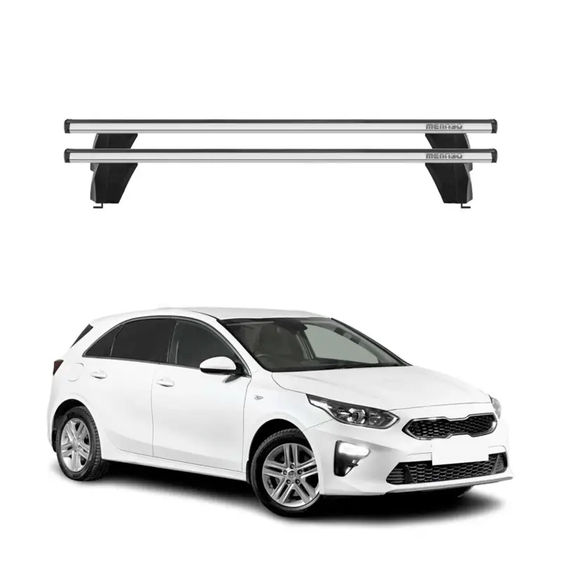 Solange Der Vorrat Reicht Menabo Dachträger Grundtäger für Kia Ceed 2019-2026 75kg Aluminium Silber 2 tlg