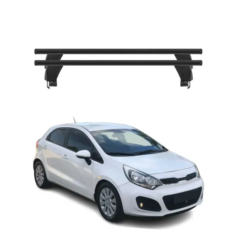 Menabo Dachträger Grundtäger für Kia Rio Schrägheck 2011-2017 50kg Alu Schwarz Direktkauf