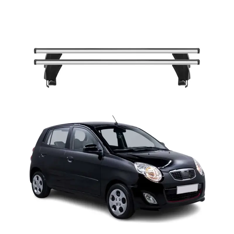 Neue Ware Menabo Dachträger Grundtäger für Kia Picanto 2011-2017 50kg Alu Silber 2 tlg