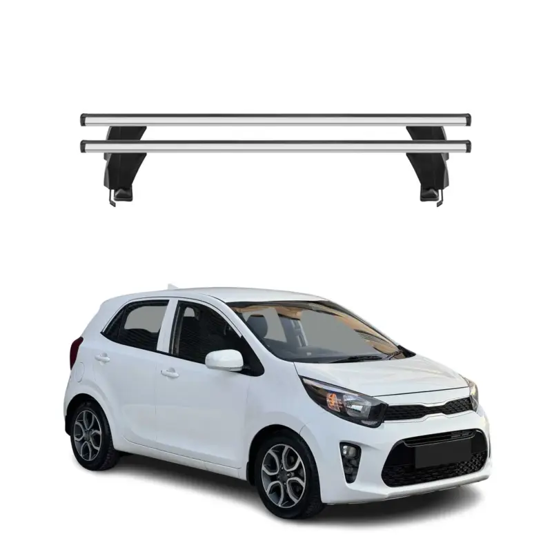 Menabo Dachträger Grundtäger für Kia Picanto 2017-2020 50kg Alu Silber 2 tlg Kracherpreis