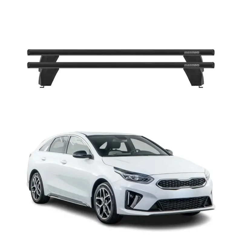 Menabo Dachträger Grundtäger für Kia Pro Ceed 2019-2026 75kg Alu Schwarz 2 tlg Sale