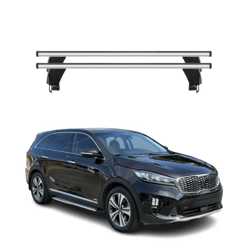 Menabo Dachträger Grundtäger für Kia Sorento MQ4 2021-2026 50kg Alu Silber 2 tlg Markenware