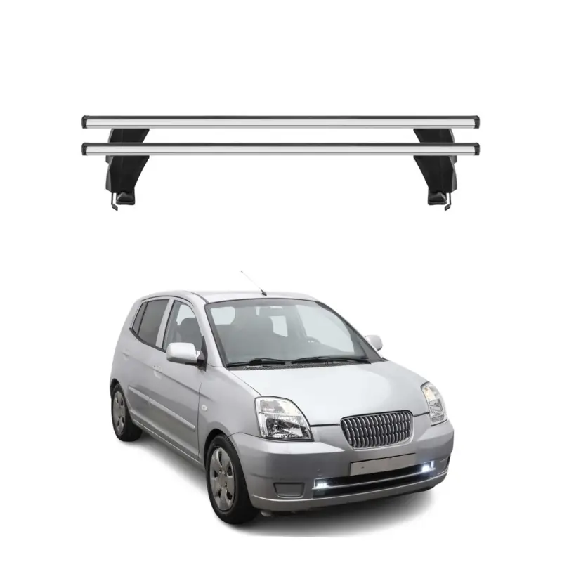 Menabo Dachträger Grundtäger für Kia Picanto 2004-2011 50kg Alu Silber 2 tlg Expressversand