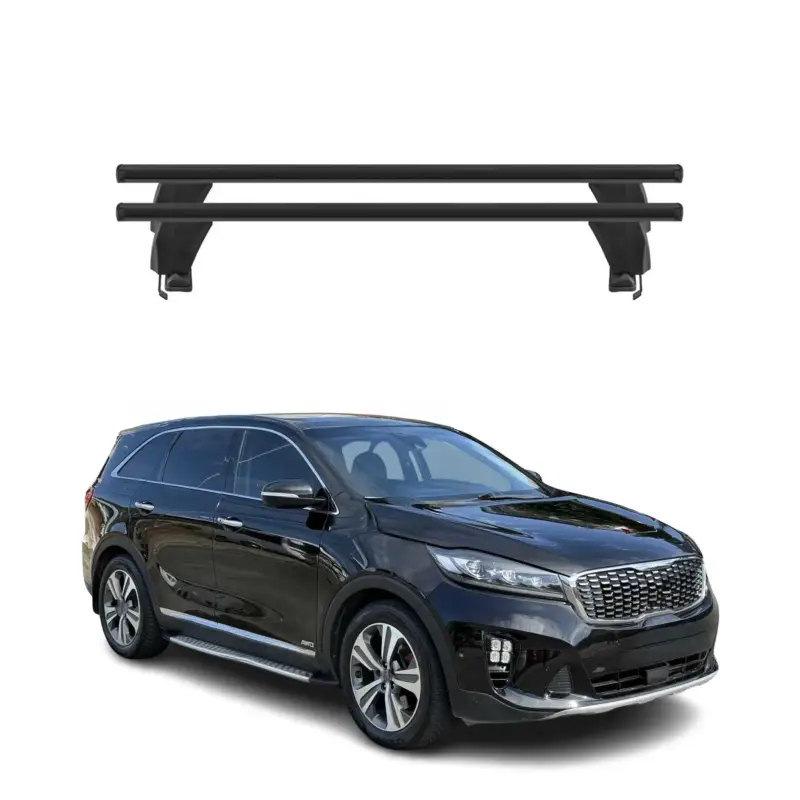 Neue Ware Menabo Dachträger Grundtäger für Kia Sorento MQ4 2021-2026 50kg Alu Schwarz 2x