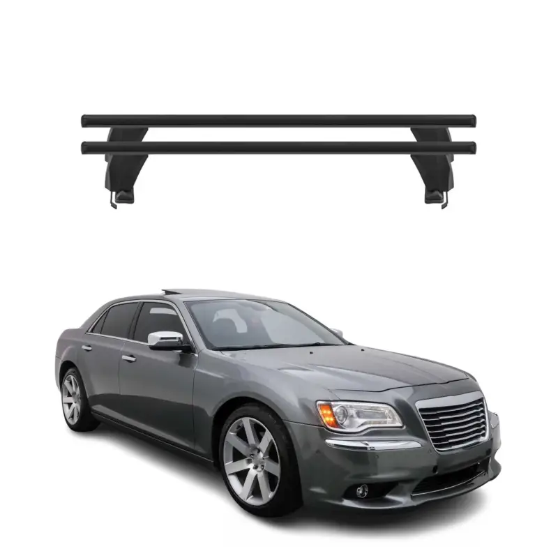 Menabo Dachträger Grundtäger für Lancia Thema 2011-2014 50kg Alu Schwarz 2 tlg Geprüft