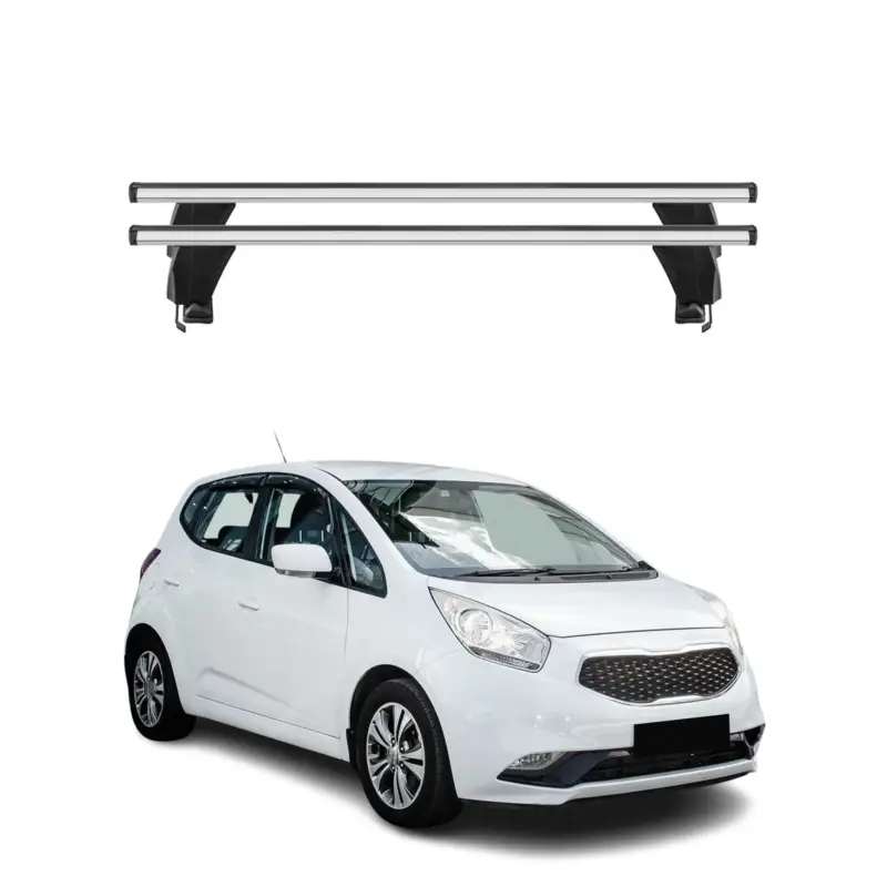 Schneller Versand Menabo Dachträger Grundtäger für Kia Venga 2014-2019 50kg Aluminium Silber 2 tlg
