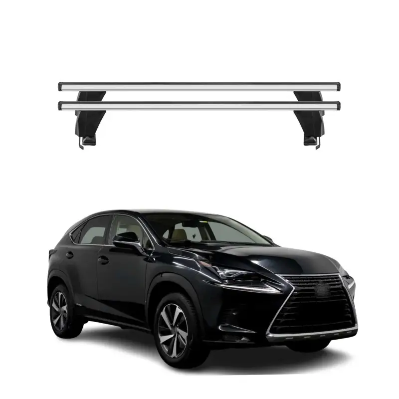 Solange Der Vorrat Reicht Menabo Dachträger Grundtäger für Lexus NX AZ10 2014-2021 50kg Alu Silber 2 tlg
