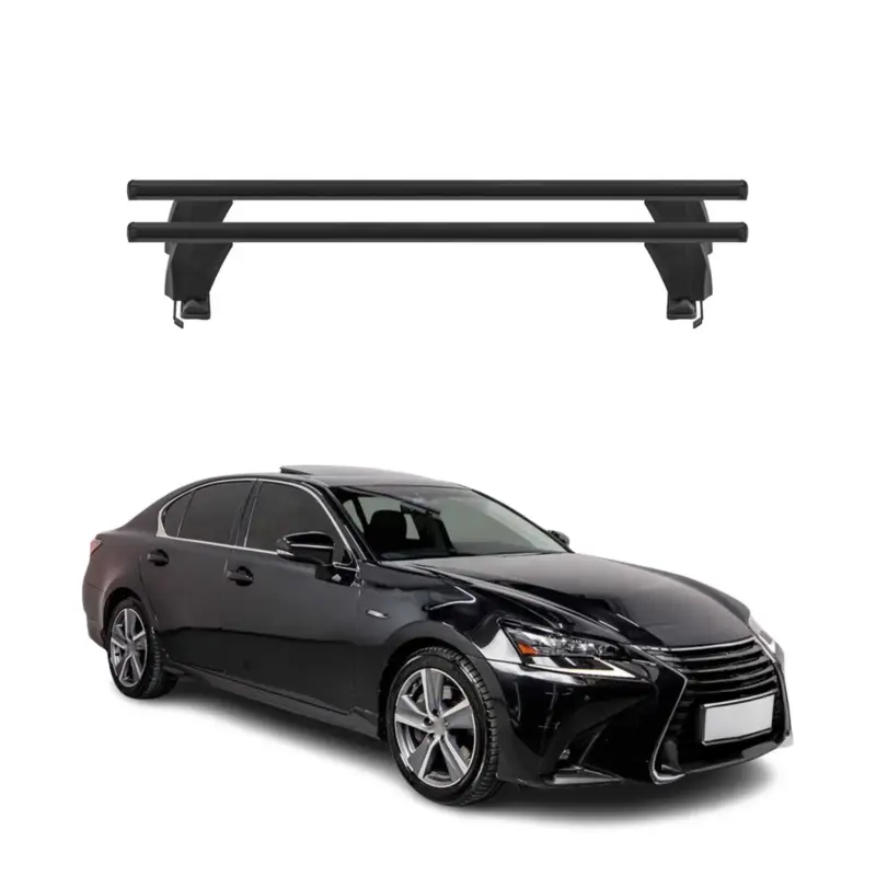 Beliebt Menabo Dachträger Grundtäger für Lexus GS L10 2011-2020 50kg Alu Schwarz 2 tlg
