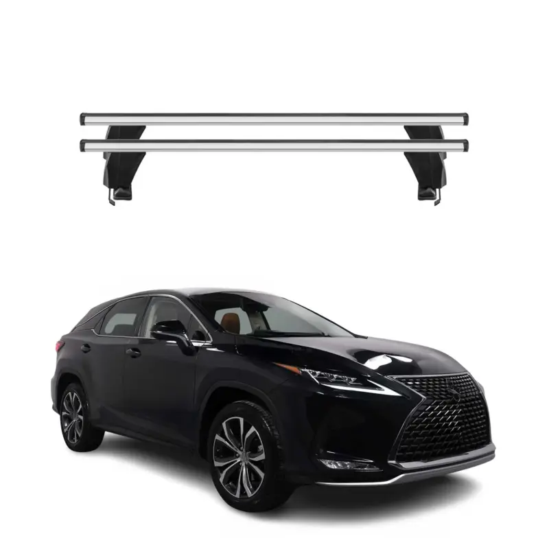 Highlight Menabo Dachträger Grundtäger für Lexus RX AL20 2015-2019 50kg Alu Silber 2 tlg