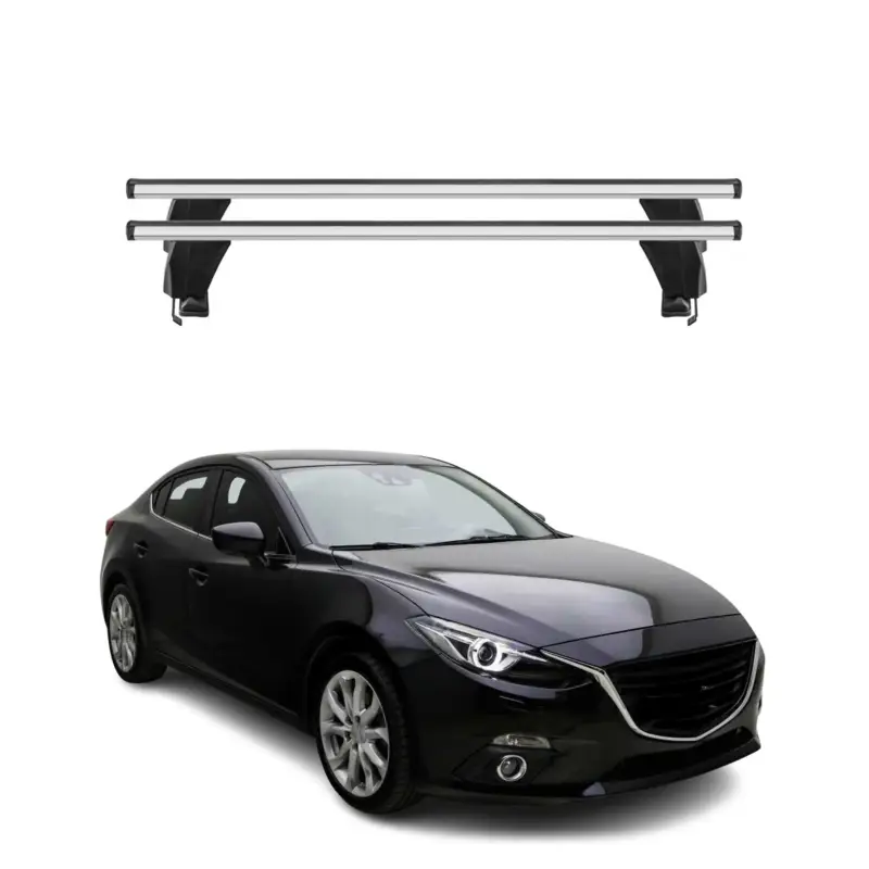 Menabo Dachträger Grundtäger für Mazda 3 BM 2013-2019 50kg Alu Silber 2 tlg Jetzt Kaufen