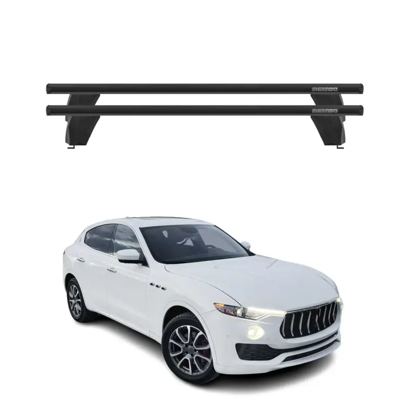 Markenprodukt Menabo Dachträger Grundtäger für Maserati Levante 2017-2024 75kg Alu Schwarz 2x