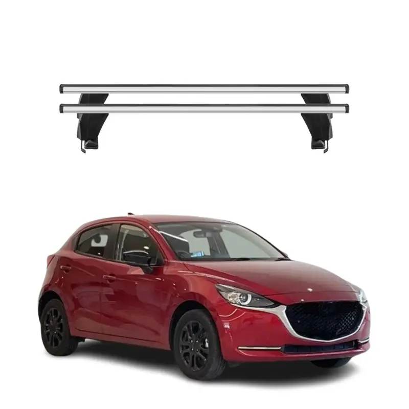 Menabo Dachträger Grundtäger für Mazda 2 2014-2020 50kg Aluminium Silber 2 tlg Nur Für Kurze Zeit