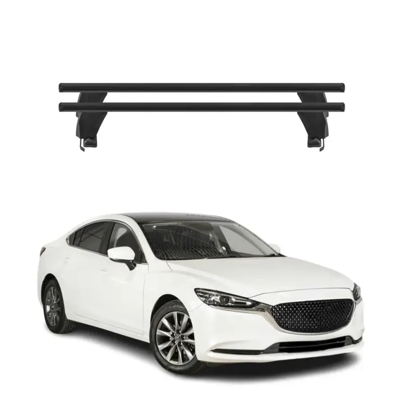 Menabo Dachträger Grundtäger für Mazda 6 Limo 2012-2025 50kg Alu Schwarz 2 tlg Knallerangebot