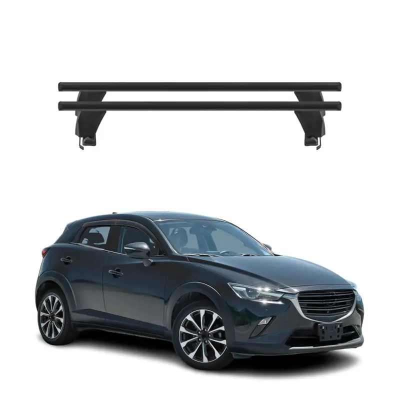 Jetzt Bestellen Menabo Dachträger Grundtäger für Mazda CX-3 2015-2021 50kg Alu Schwarz 2 tlg