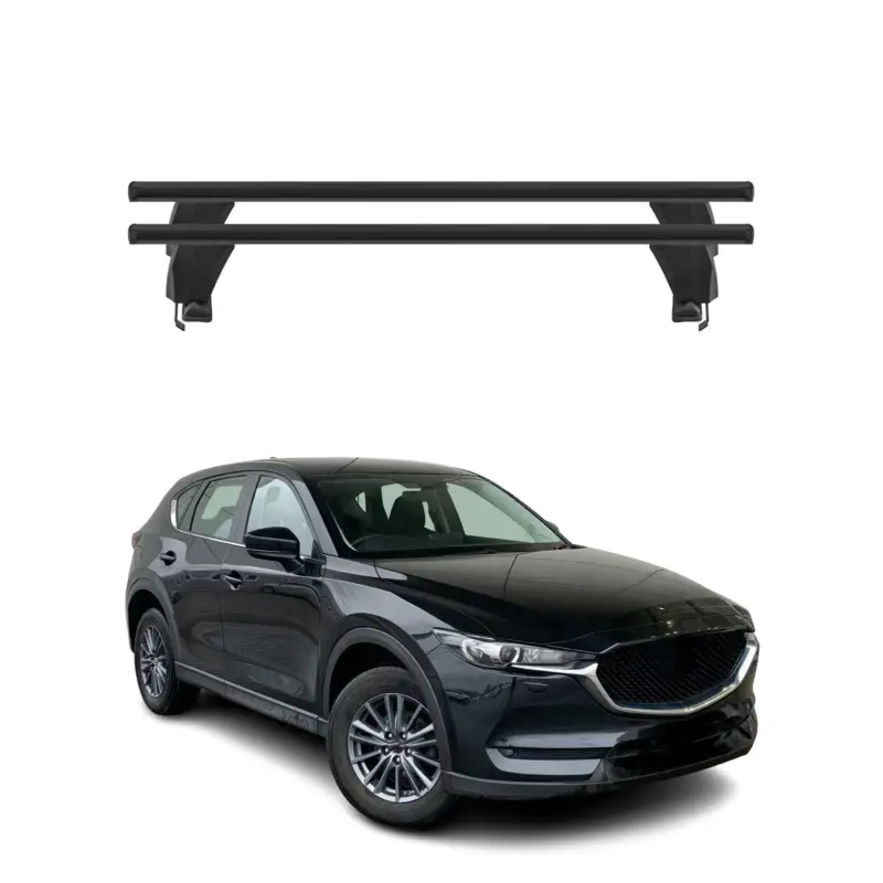 Top-Preis Menabo Dachträger Grundtäger für Mazda CX-5 2017-2025 50kg Alu Schwarz 2 tlg