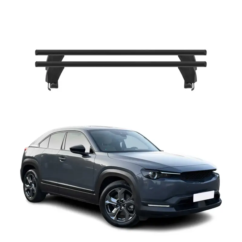 Versand Am Gleichen Tag Menabo Dachträger Grundtäger für Mazda CX-30 2020-2026 50kg Alu Schwarz 2 tlg