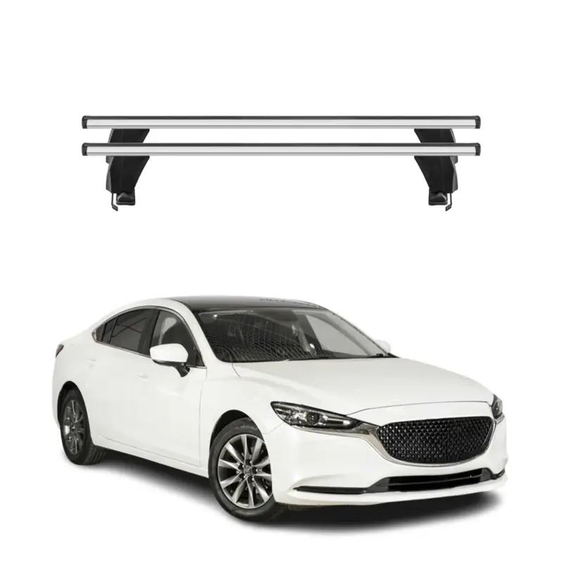 Beliebt Menabo Dachträger Grundtäger für Mazda 6 Limo 2012-2025 50kg Alu Silber 2 tlg