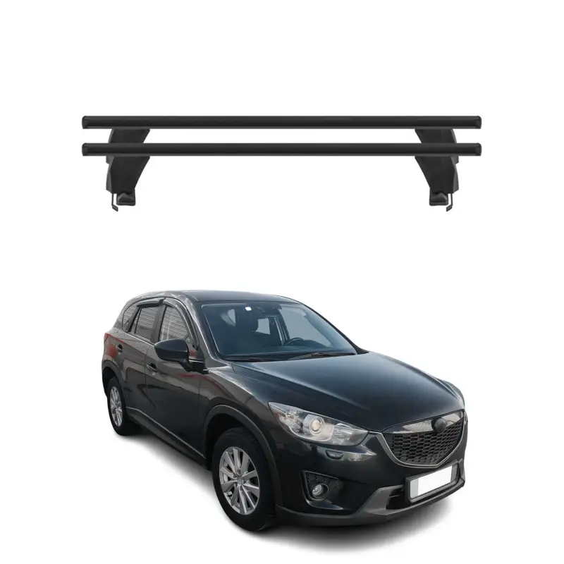 Direktkauf Menabo Dachträger Grundtäger für Mazda CX-5 2012-2016 50kg Alu Schwarz 2 tlg