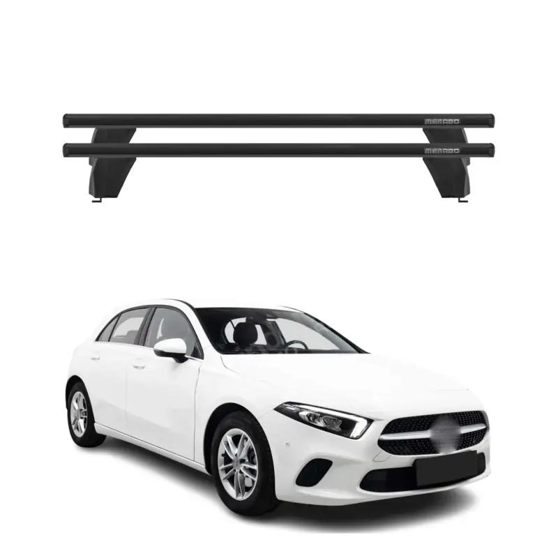 Bestseller Menabo Dachträger für Mercedes A Klasse W177 2018-2026 75kg Alu Schwarz 2x