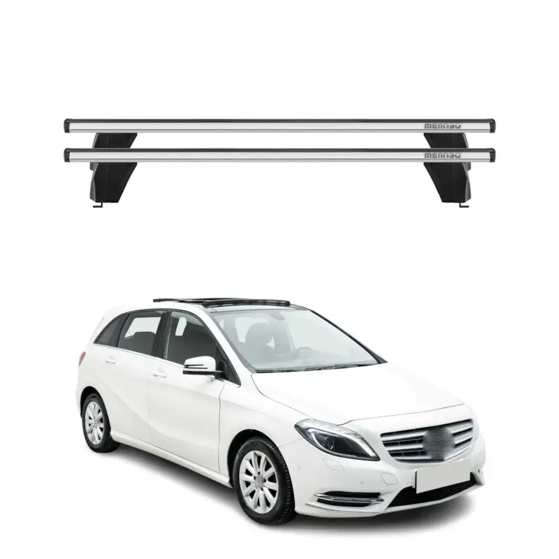 Ausverkauf Menabo Dachträger Grundtäger für Mercedes B Klasse W246 2011-2018 75kg Silber 2x