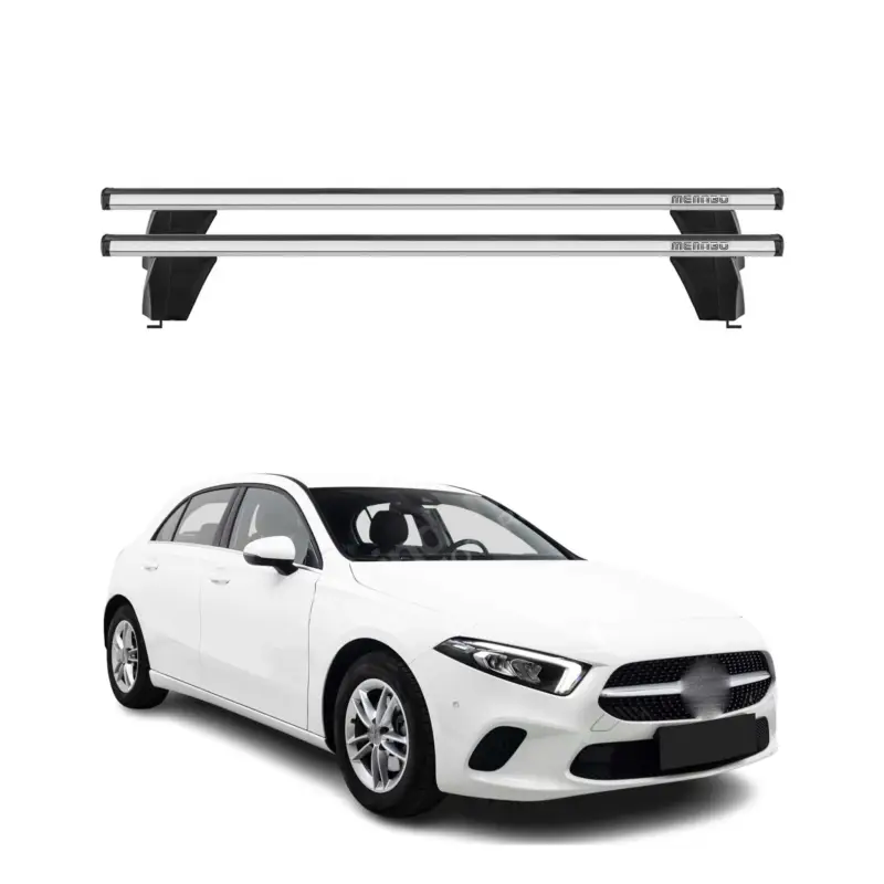 Zertifiziert Menabo Dachträger Grundtäger für Mercedes A Klasse W177 2018-2026 75kg Silber 2x