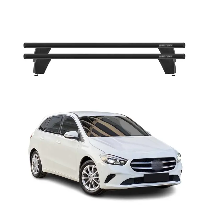 Highlight Menabo Dachträger für Mercedes B Klasse W247 2019-2026 75kg Alu Schwarz 2x