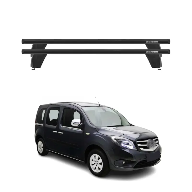 Preisknaller Menabo Dachträger Grundtäger für Mercedes Citan W415 2012-2021 75kg Alu Schwarz