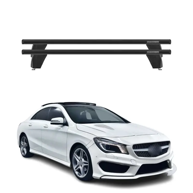 Neuheit Menabo Dachträger Grundtäger für Mercedes CLA C117 2013-2019 75kg Alu Schwarz 2x