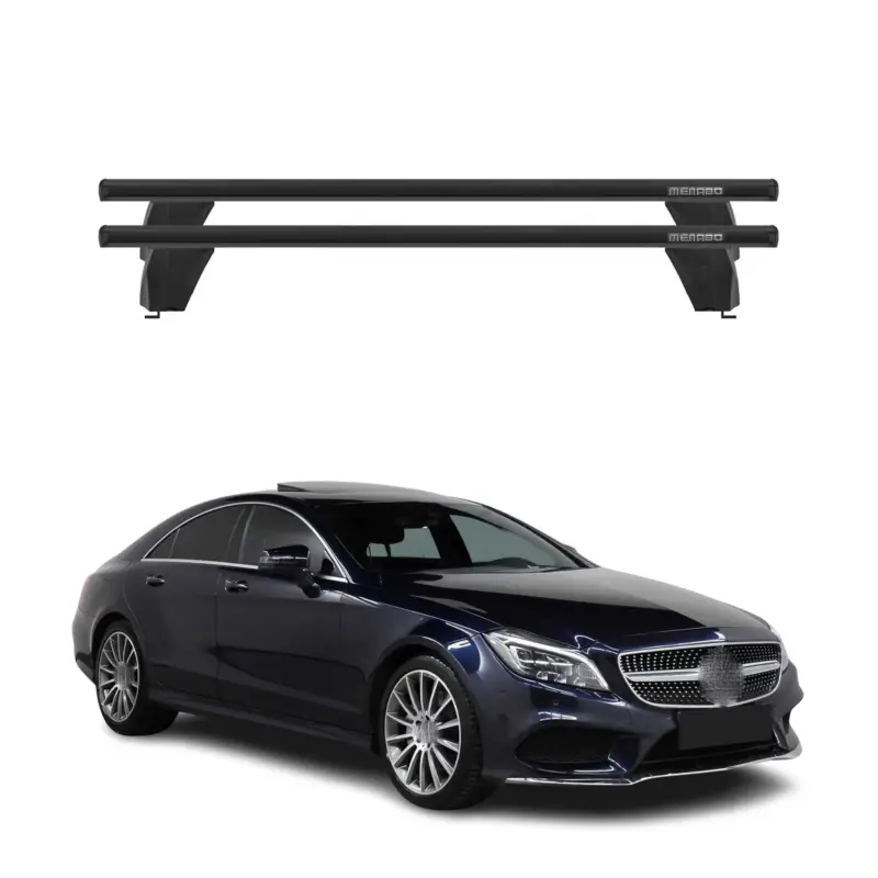 Menabo Dachträger Grundtäger für Mercedes CLS C218 2010-2017 75kg Alu Schwarz 2x Markenware