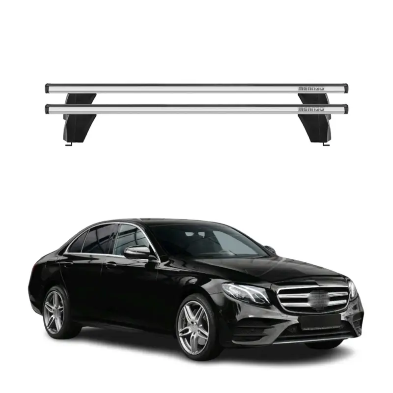 Menabo Dachträger für Mercedes E Klasse W213 Limo 2016-2023 75kg Alu Silber 2x Neu Im Sortiment