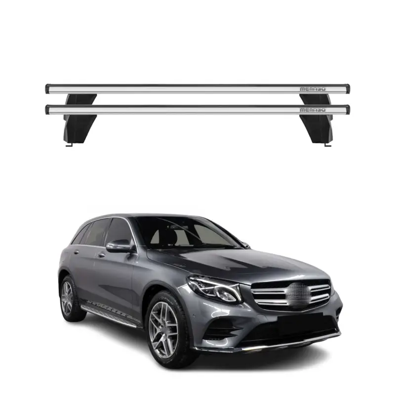 Rabatt Menabo Dachträger Grundtäger für Mercedes GLC C253 2015-2020 75kg Alu Silber 2x
