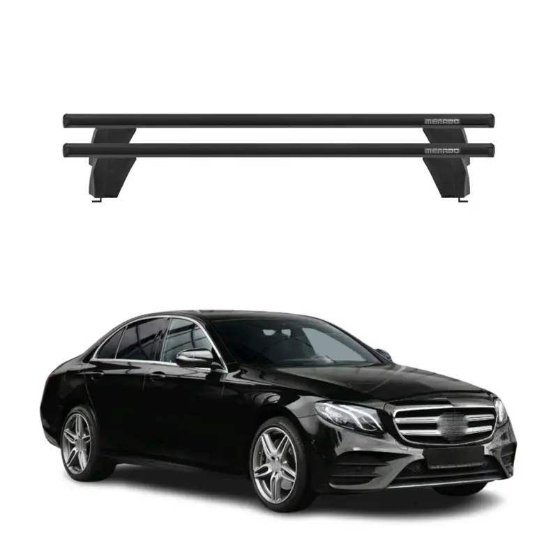 Menabo Dachträger für Mercedes E Klasse W213 Limo 2016-2023 75kg Alu Schwarz 2x Preisknaller