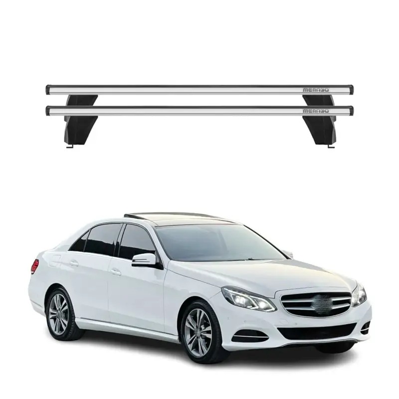 Letzte Chance Menabo Dachträger für Mercedes E Klasse W212 Limo 2013-2016 75kg Alu Silber 2x