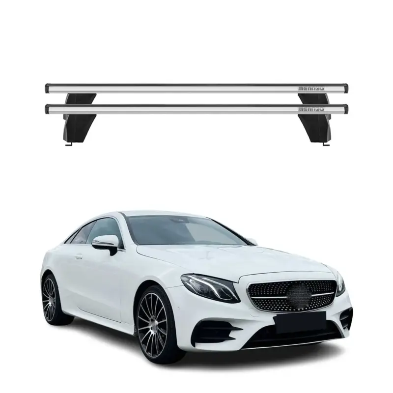Menabo Dachträger für Mercedes E Klasse C238 Coupe 2017-2023 75kg Alu Silber 2x Knallerangebot