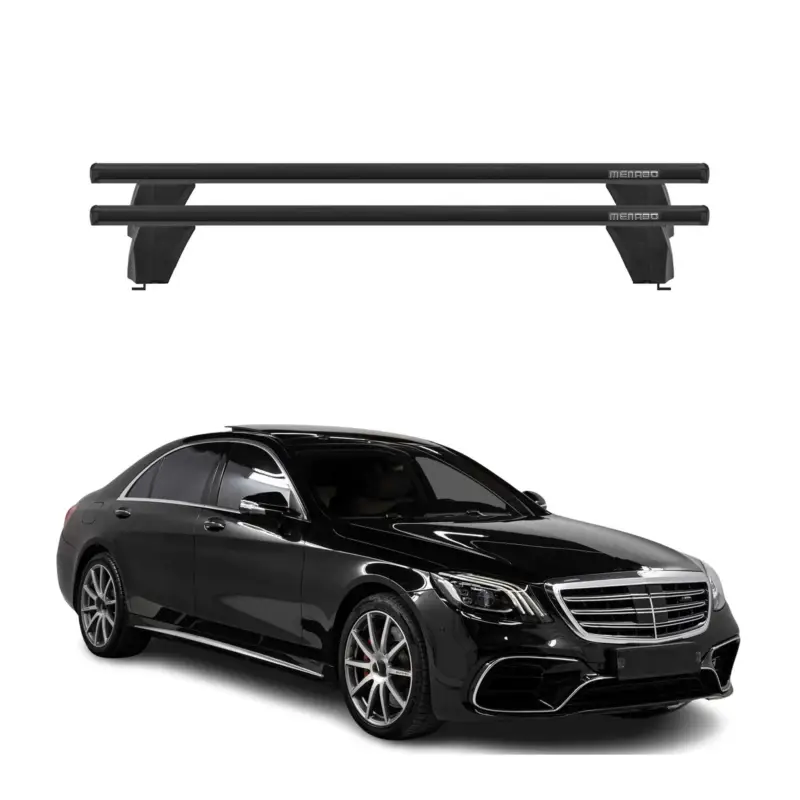 Menabo Dachträger für Mercedes S Klasse W222 2013-2020 75kg Alu Schwarz 2x Top-Preis