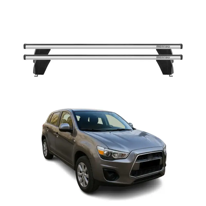 Menabo Dachträger für Mitsubishi Outlander Sport 2010-2015 75kg Alu Silber 2x Top-Seller