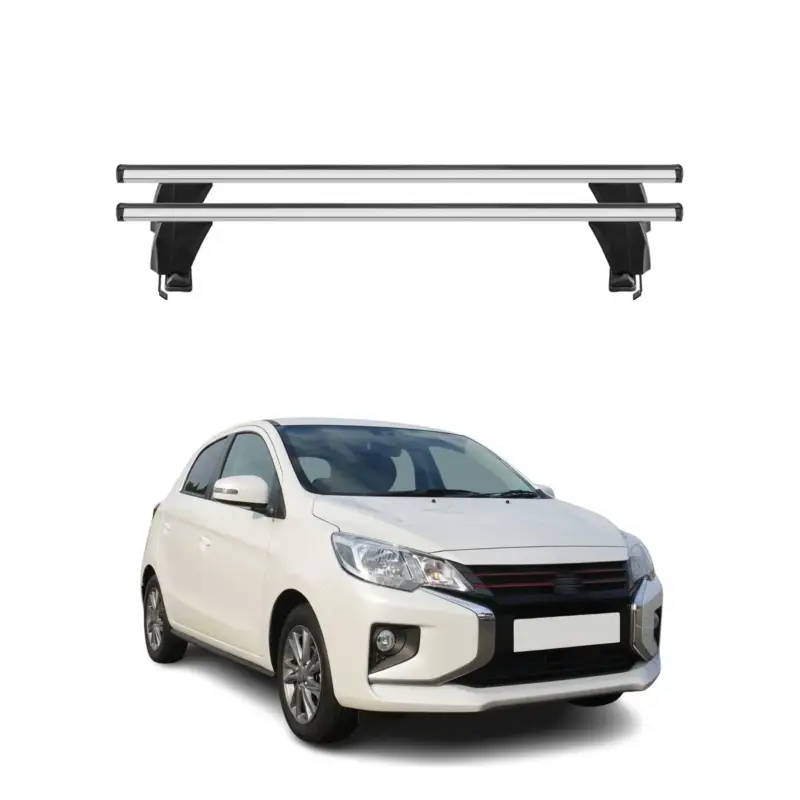 Sofort Bestellen Menabo Dachträger für Mitsubishi Space Star mk2 2016-2020 FL 50kg Alu Silber 2x