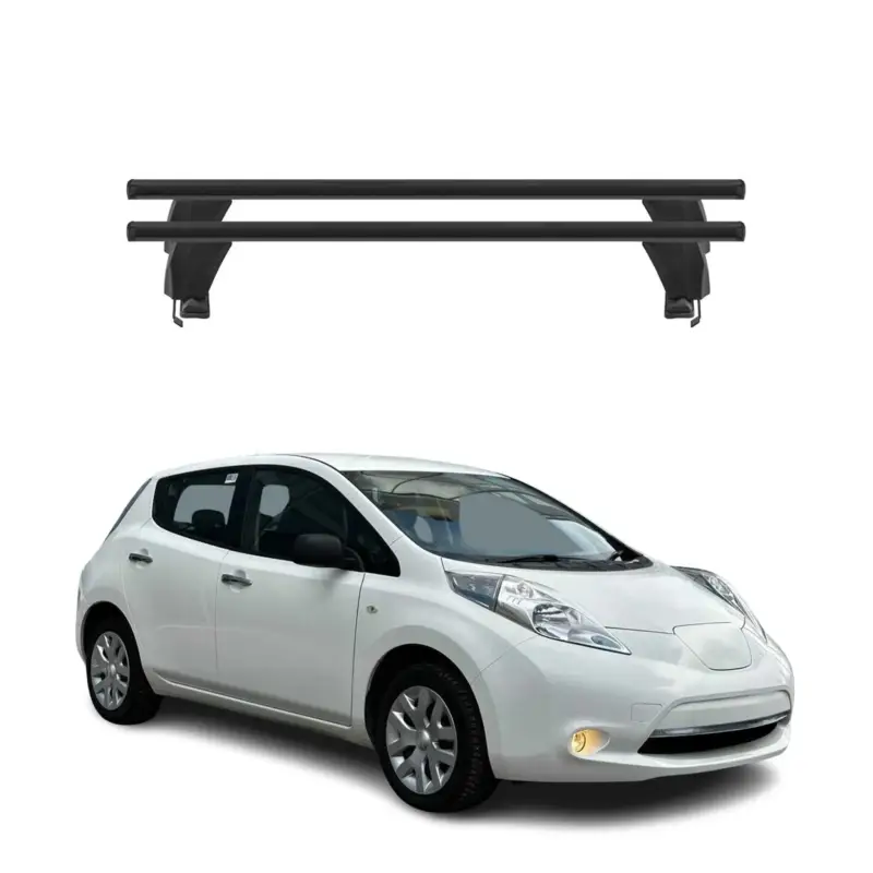 Neu Im Sortiment Menabo Dachträger Grundtäger für Nissan Leaf 2010-2017 50kg Alu Schwarz 2 tlg