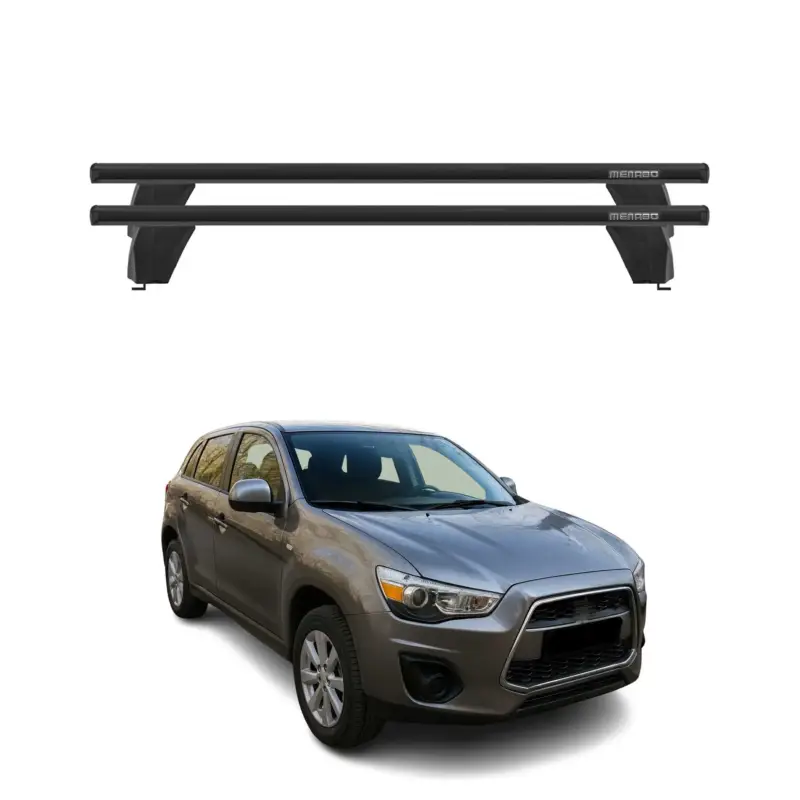 Must-Have Menabo Dachträger für Mitsubishi Outlander Sport 2010-2015 75kg Alu Schwarz 2x