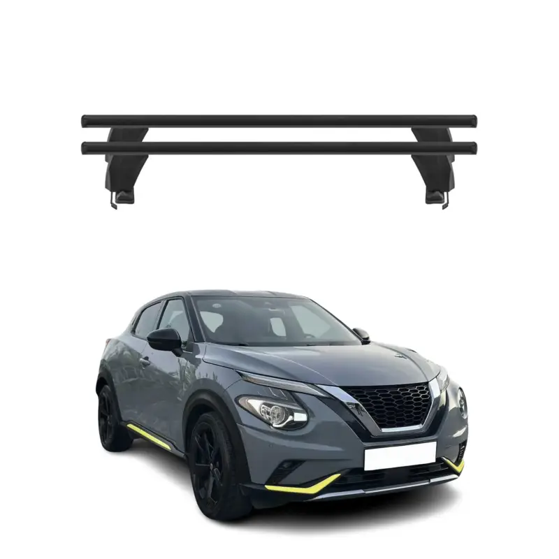 Finale Aktion Menabo Dachträger Grundtäger für Nissan Juke 2019-2026 50kg Alu Schwarz 2 tlg
