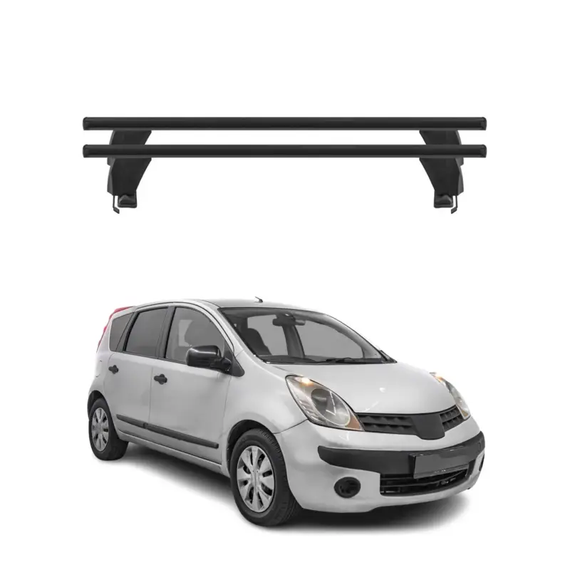 Menabo Dachträger Grundtäger für Nissan Note 2004-2012 50kg Alu Schwarz 2 tlg Online Kaufen