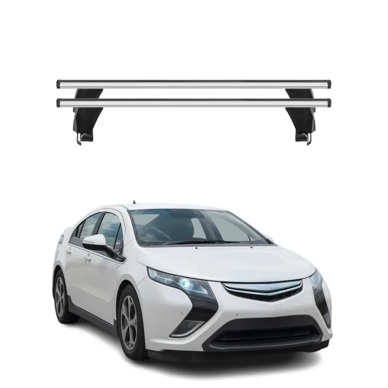 Menabo Dachträger Grundtäger für Opel Ampera 2011-2015 50kg Alu Silber 2 tlg Markenware