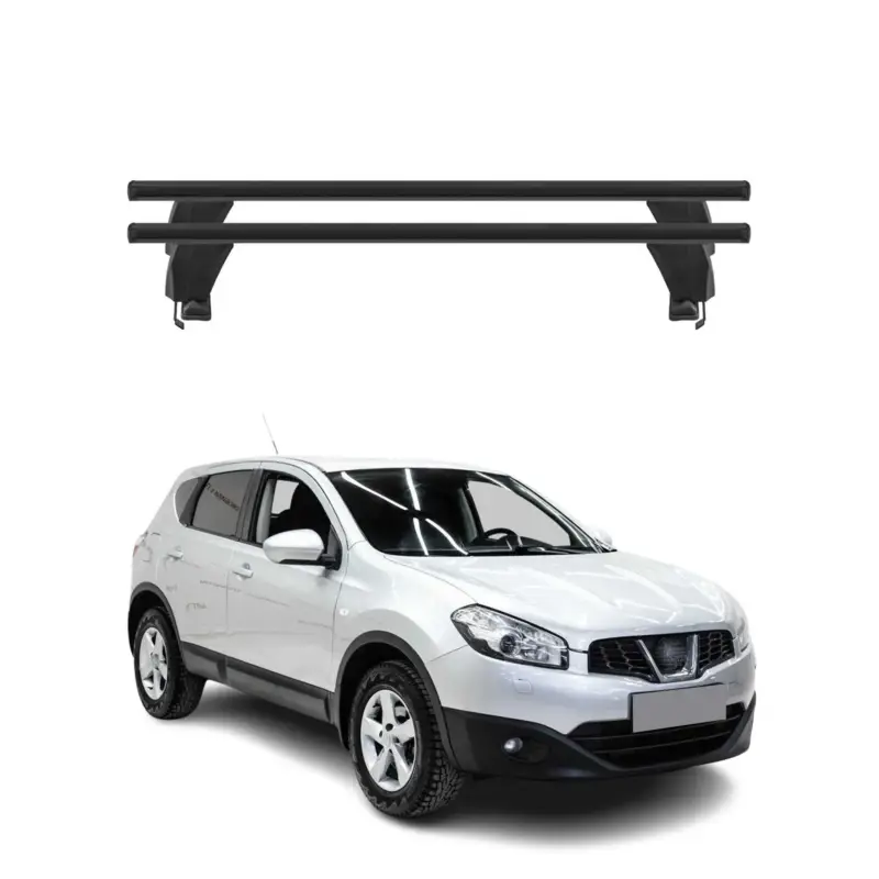 Menabo Dachträger Grundtäger für Nissan Qashqai J10 2006-2014 50kg Alu Schwarz Geprüft