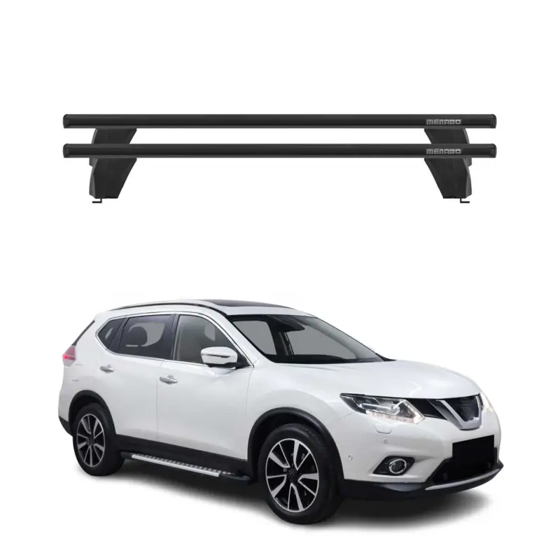 Markenware Menabo Dachträger für Nissan X-Trail T32 2014-2017 Pre-FL 75kg Alu Schwarz 2x