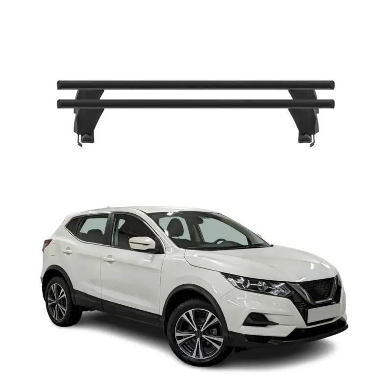 Top-Angebot Menabo Dachträger für Nissan Qashqai J11 2014-2017 Pre-FL 50kg Alu Schwarz 2x