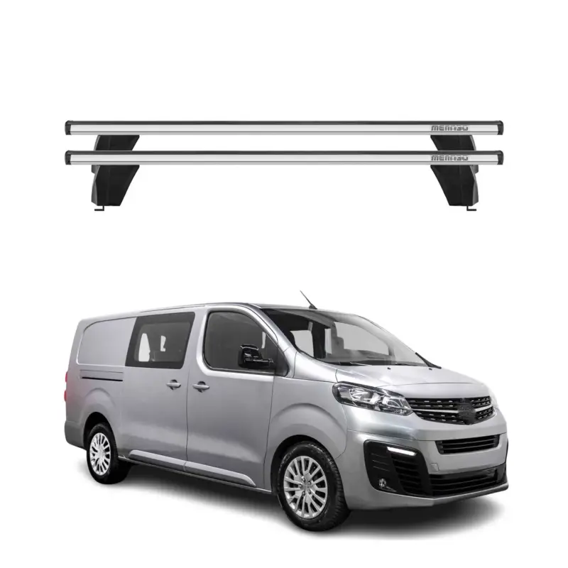 Sichere Zahlung Menabo Dachträger Grundtäger für Opel E Combo 2019-2026 75kg Alu Silber 2 tlg