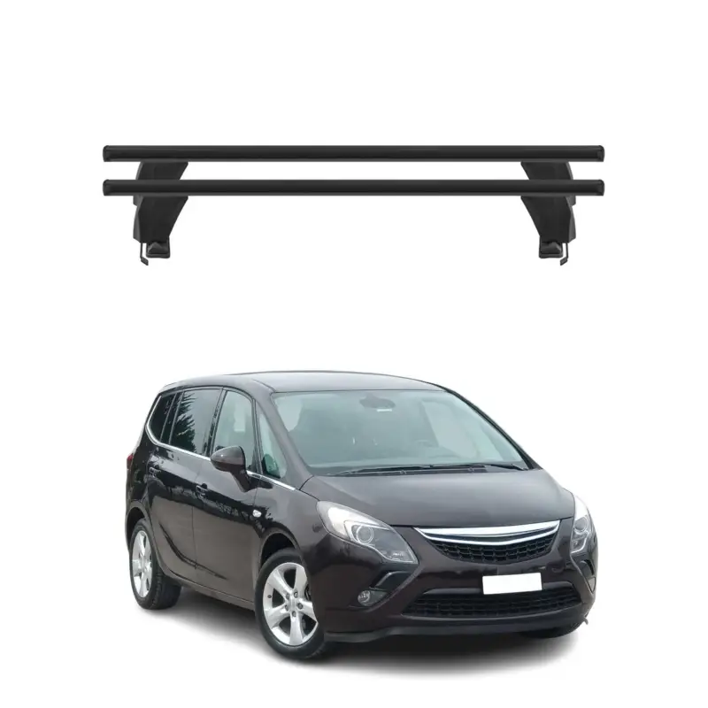 Beliebt Menabo Dachträger Grundtäger für Opel Zafira C Tourer 2011-2019 50kg Alu Schwarz